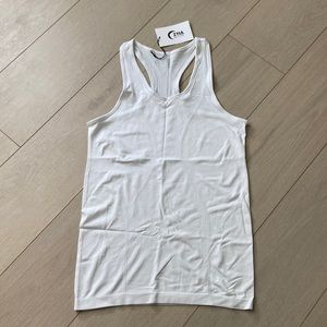 Zyia White Cooper Charge Tank